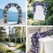 5Pcs 41FT Artificial Purple Flower Garland,Fake Hanging Purple Rose Lavender Garland Flower